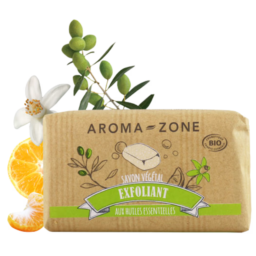 AROMA ZONE Savon Végétal Exfoliant