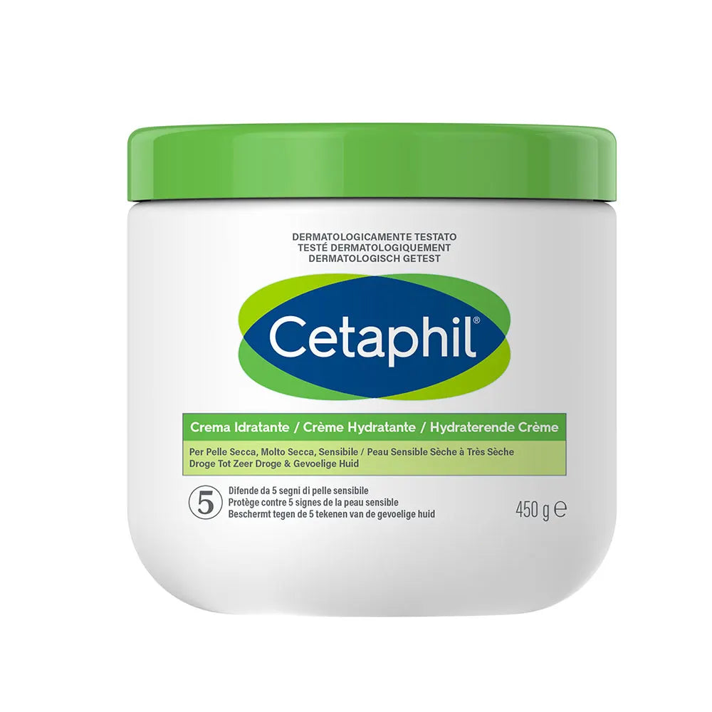 Cetaphil Crème Hydratante - Visage et Corps - Peaux Sèches à Très Sèches, 450g
