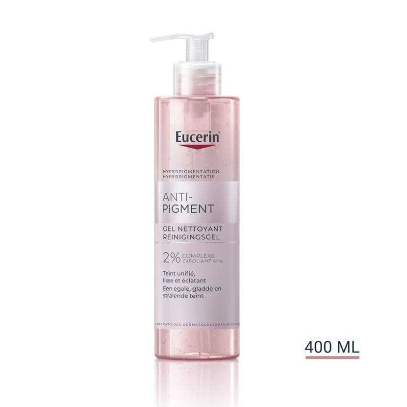 Eucerin ANTI-PIGMENT - Gel Nettoyant - Visage - Tout Types de Peaux, 400ml
