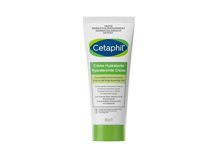Cetaphil Crème Hydratante - Visage et Corps - Peaux Sèches à Très Sèches, 100g