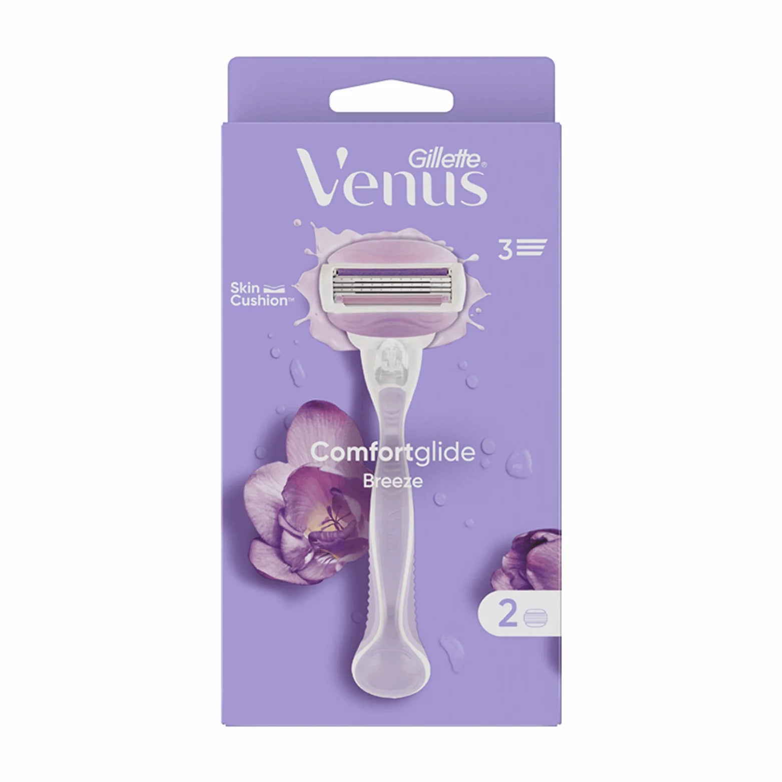Venus Rasoir Rechargeable Comfortglide Breeze (Bras du Rasoir + 2 Recharges)