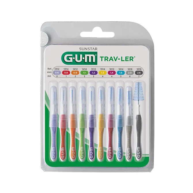Gum TRAV Ler Brossettes Inter-dentaires (10 Brossettes)