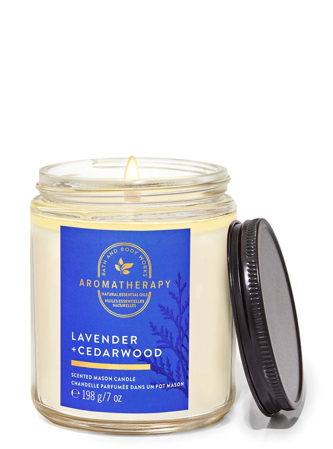Bath & Body Works Bougie Parfumée Lavande-Bois De cèdre 198gr parapharmacie mon coin santé