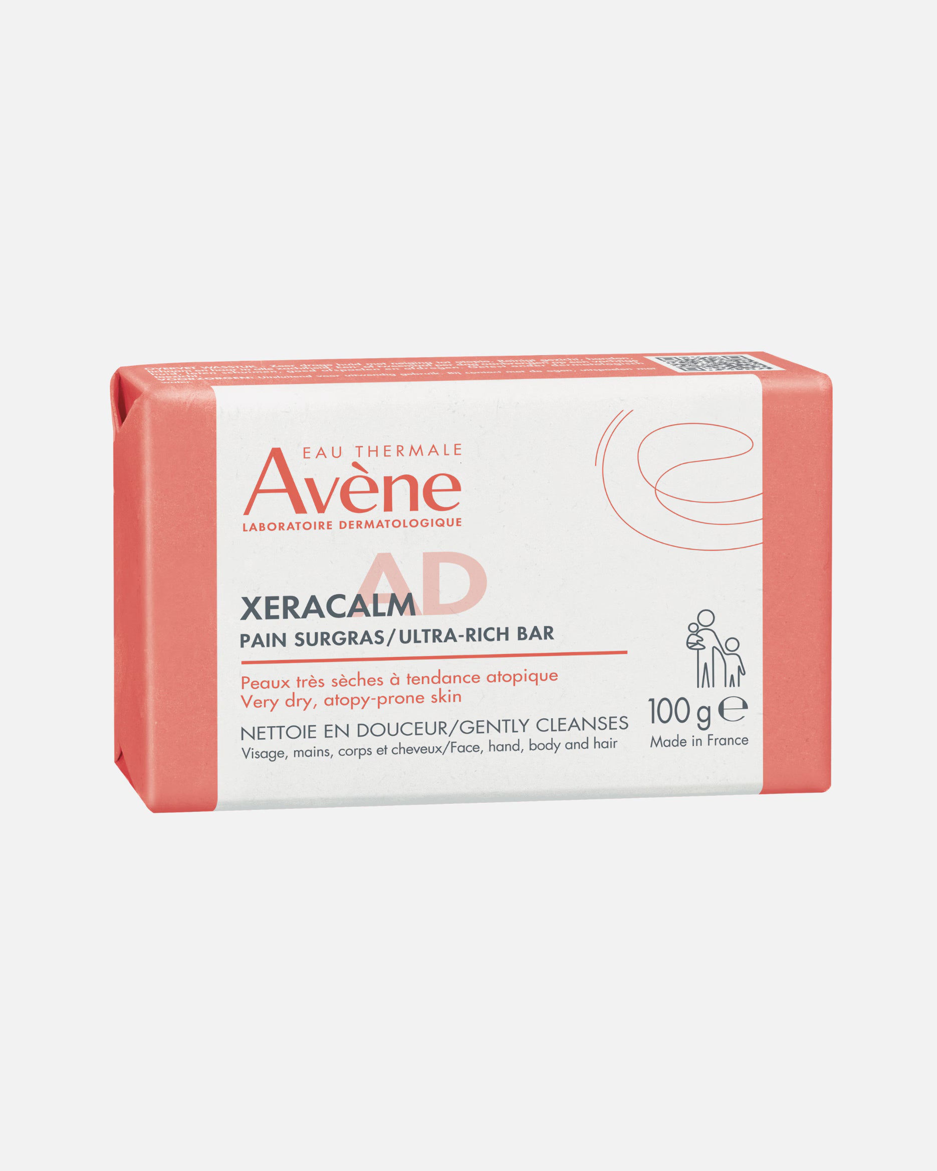 Avéne Xeracalm AD Pain Nettoyant Surgras 100gr parapharmacie mon coin santé