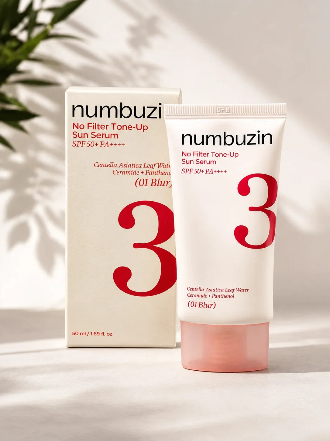Numbuzin No Filter Tone-up Sun Serum SPF50+ (01 Blur)
