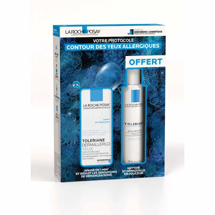 La Roche Posay Toleriane Dermallergo Yeux Coffret + Nettoyant parapharmacie mon coin santé