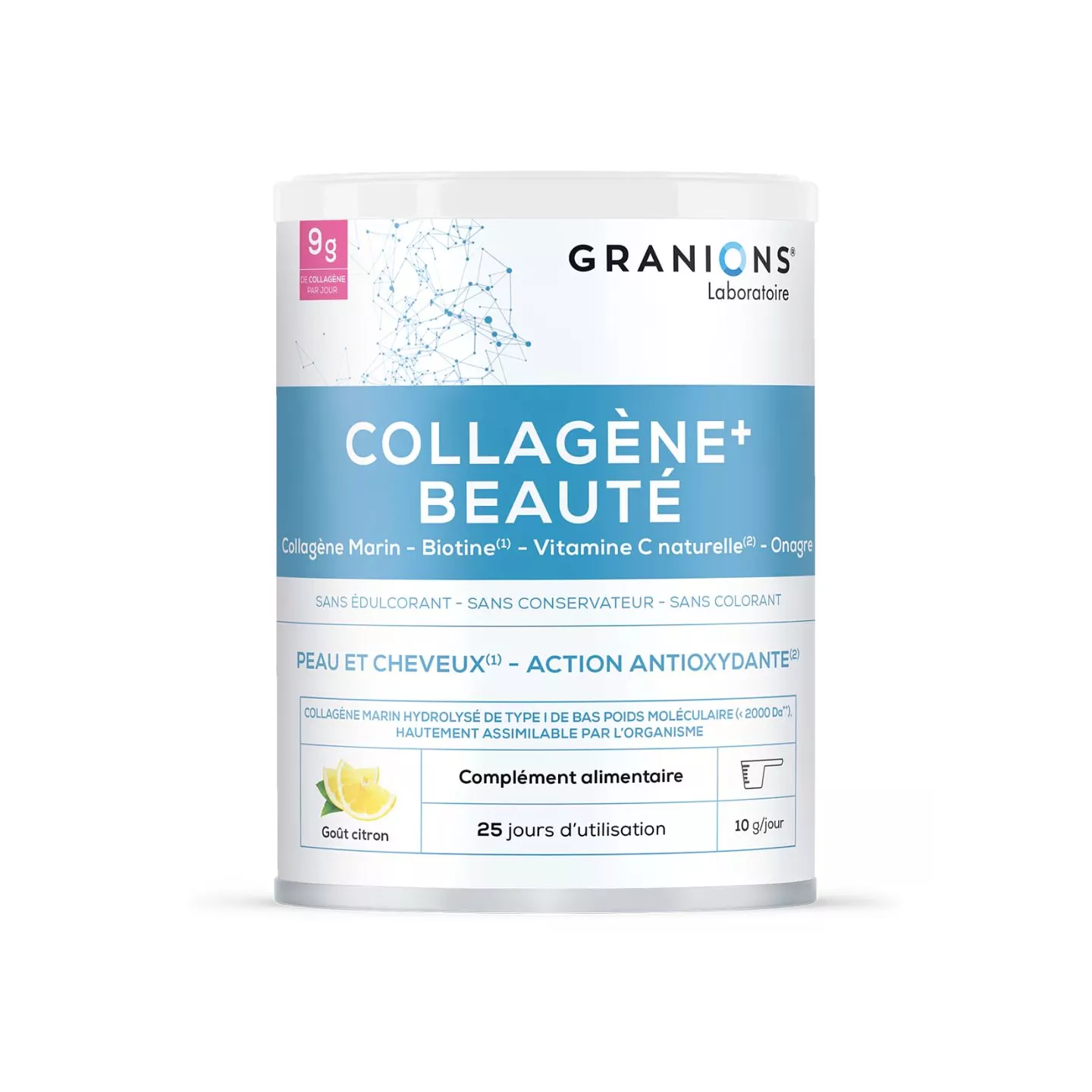 Granions Collagène Beauté 9Gr Gout Citron 275gr