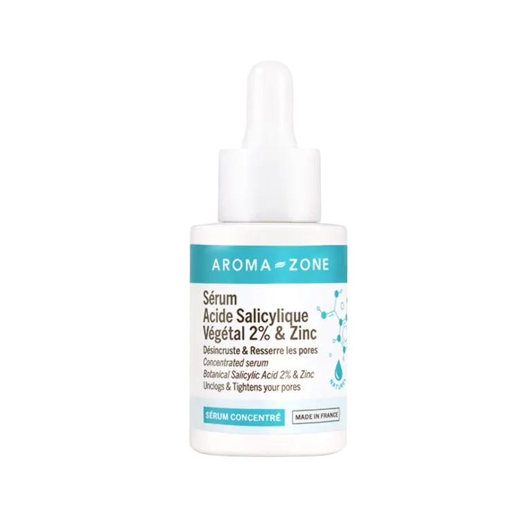 AROMA ZONE Acide Salicylique Végetal 2% & Zinc 30ml parapharmacie mon coin santé