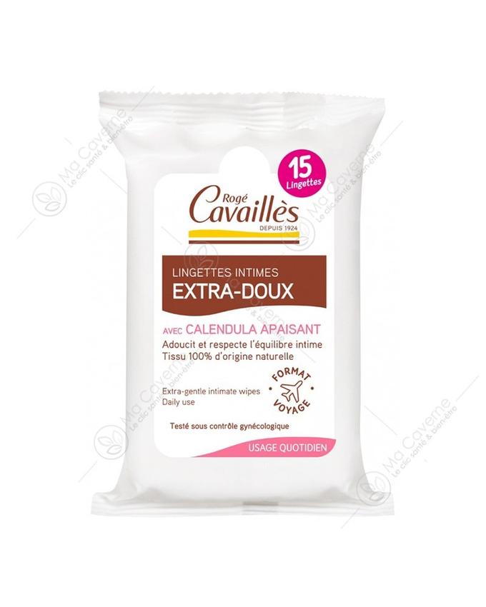Rogé Cavaillès Lingettes Intimes Extra Douces 15 Lingettes parapharmacie mon coin santé