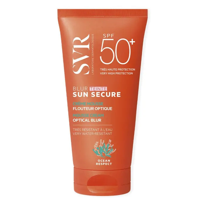 SVR Sun Secure Blur Teinté Crème Mousse Solaire SPF50+ 50ml parapharmacie mon coin santé