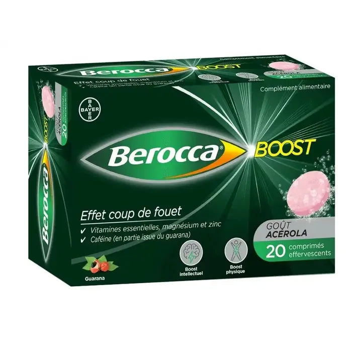 Berrocca Boost Effet Coup De Fouet gout Guarana (20 comprimés effervescents) parapharmacie mon coin santé