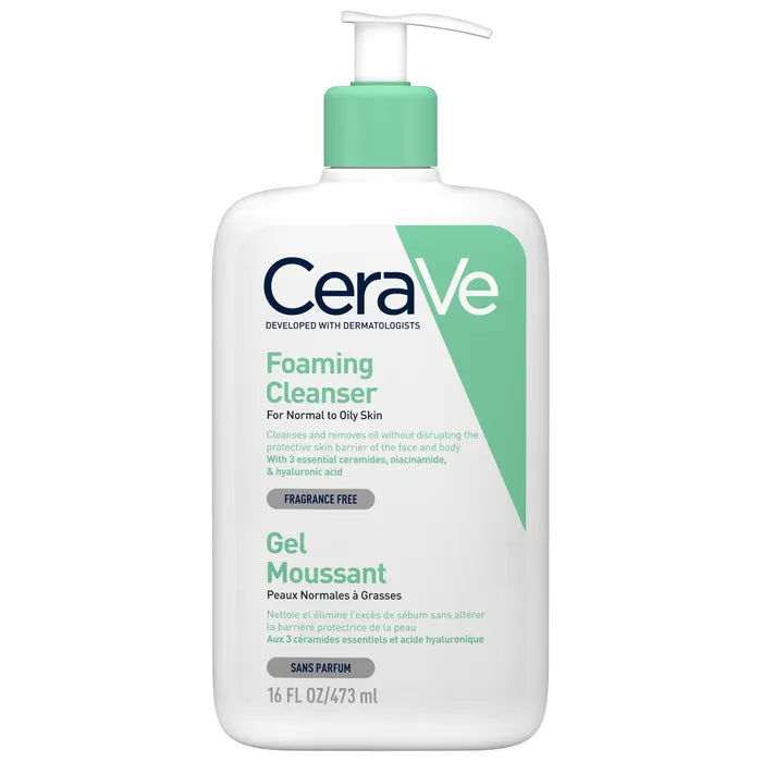 Cerave Gel Moussant peaux normales à grasses  473ml