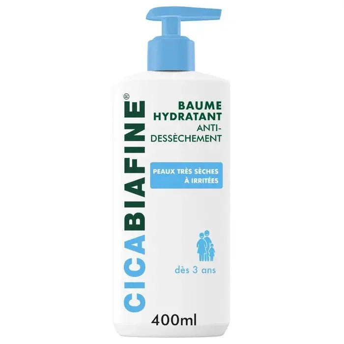 Baume hydratant anti-dessèchement pour peaux très sèches à irritées, 400ml