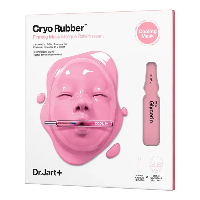 Masque raffermissant Cryo Rubber Dr.Jart+ avec glycérine, soin visage 2 étapes
