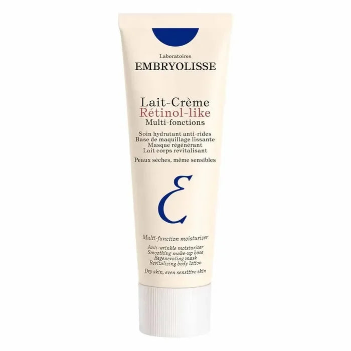 Lait-Crème Rétinol-like Embryolisse pour peaux sèches et sensibles, soin hydratant anti-rides