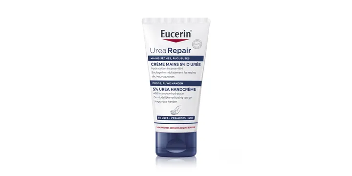 Eucerin UREAREPAIR PLUS - Crème Mains Réparatrice 5% d'Urée - Peaux Sèches, 75ml