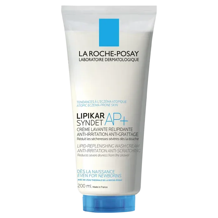 Crème lavante Lipikar AP+ La Roche-Posay pour peau atopique, anti-irritation, 200 ml