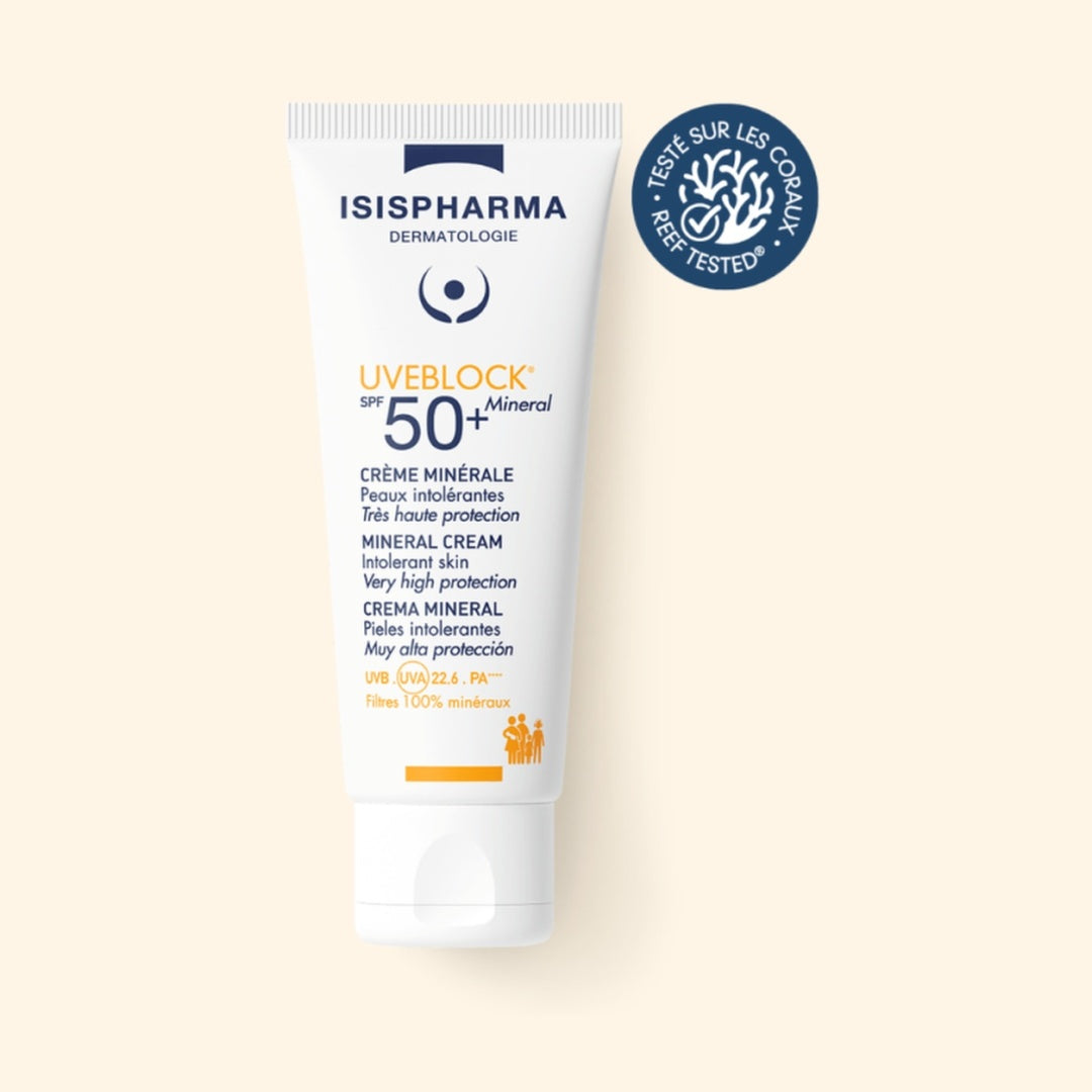 Isispharma Uveblock SPF50+ Mineral كريم معدني بحماية عالية جدًا 40ml