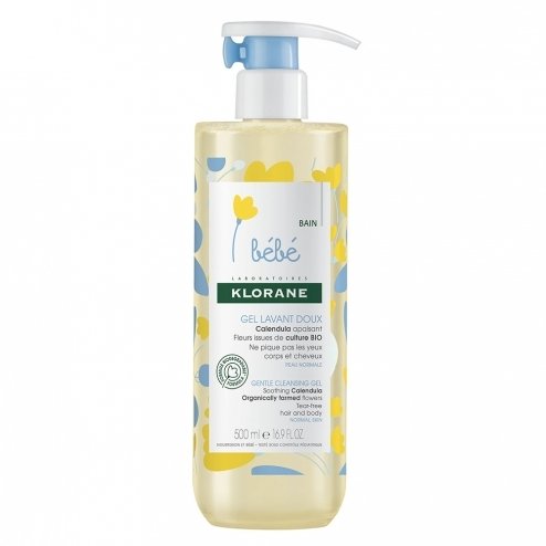 Klorane bébé gel lavant doux 500ml (avec pompe)
