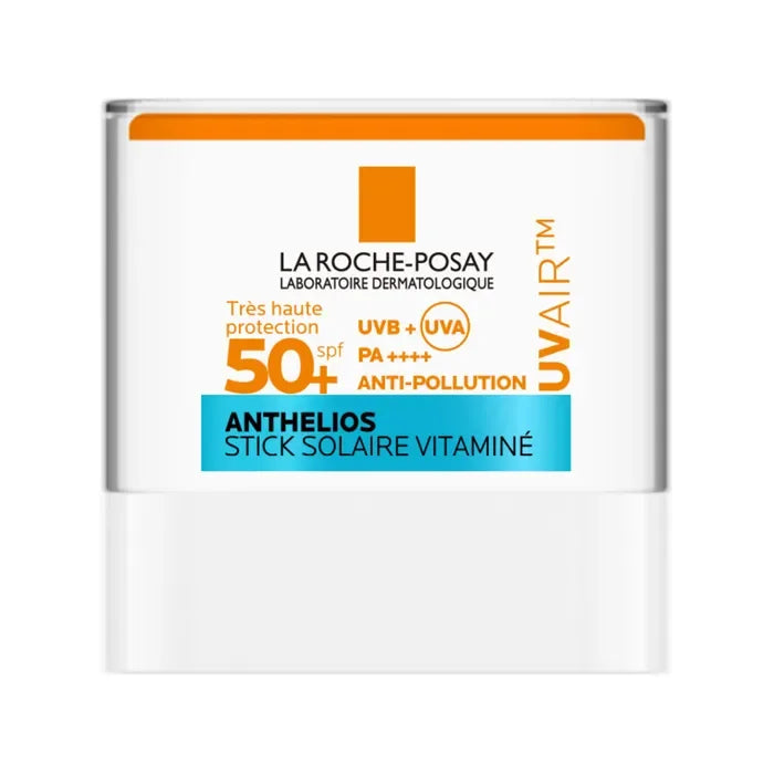 Stick solaire Anthelios SPF 50+ La Roche-Posay, protection UVB UVA, anti-pollution, vitamine