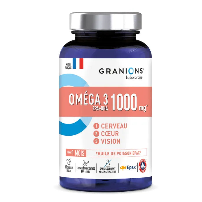 Granions Oméga 3 EPA+DHA 1000mg 60 Capsules