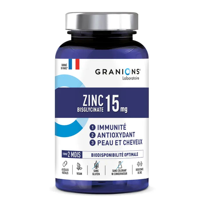 Granions Zinc Bisglycinate 15mg, 60 gélules