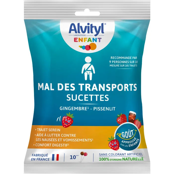 Alvityl Mal De Transport Sucettes (10 Sucettes) parapharmacie mon coin santé