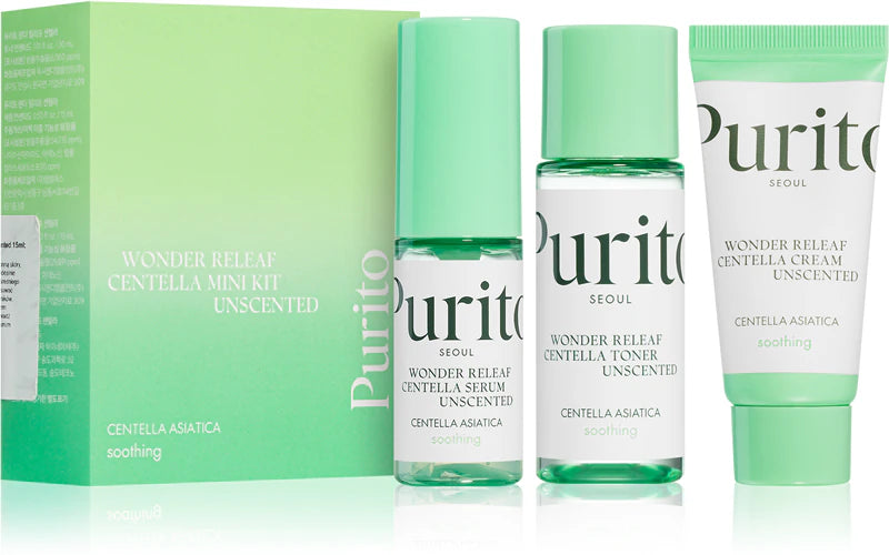 Purito Wonder Releaf Centella Mini Kit (3 Produits ) parapharmacie mon coin santé