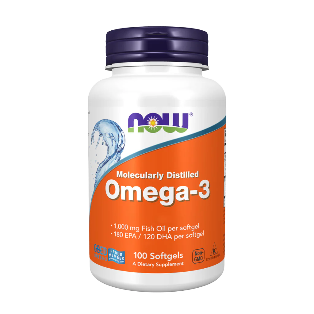 NOW Omega 3 Fish Oil 100 Gélules