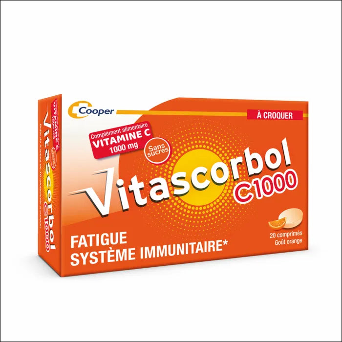 Vitascorbol C1000 20 Comprimés à Croquer