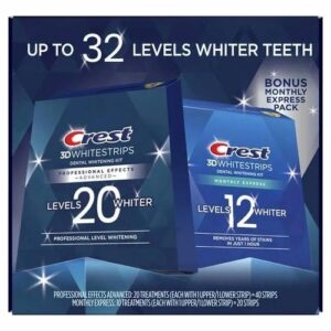 Crest 3D Whitestrips Traitement D’un Mois (60 Strips)